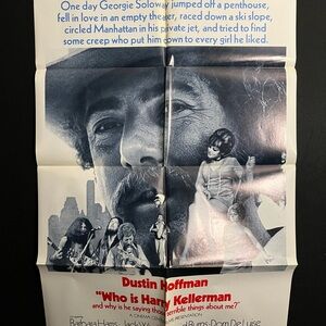 Who Is Harry Kellerman 1971 One Sheet Movie Poster Dustin Hoffman Style B Cowboy